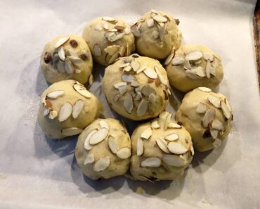 Epiphany Kings Bread ready to rise before baking