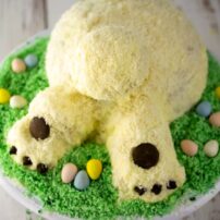Easter bunny butt cake