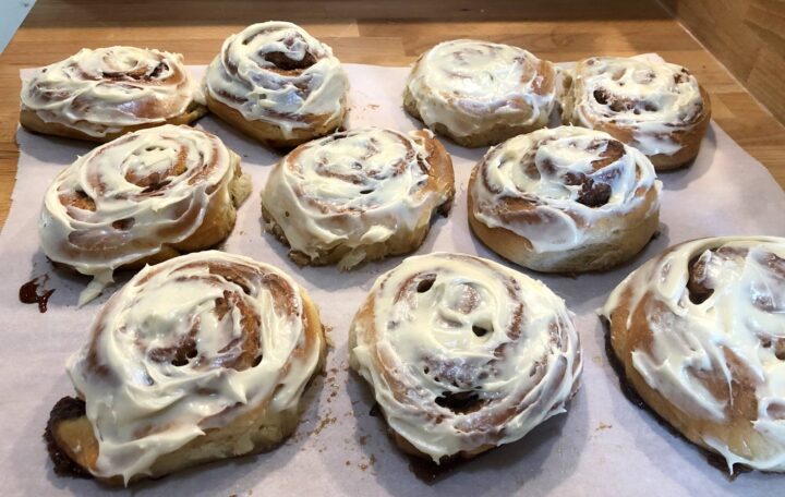 Iced rolls ready for eating