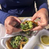 Street tacos in the tiny town of Anzo