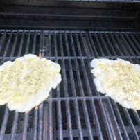 Flatbreads on the grill