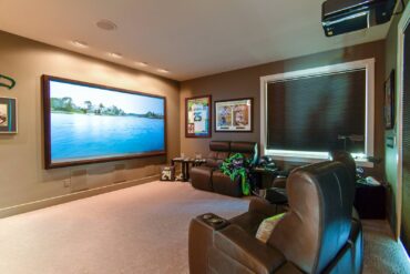 This beautiful home theater system by Nuts About Hi-Fi is both visually and audibly stunning. 