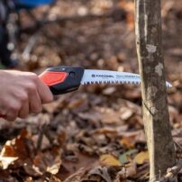 A seven-inch RazorTooth folding saw is perfect for removing small or medium sized dead or diseased branches from shrubs and small trees in the fall. (Photo courtesy Corona-Tools)