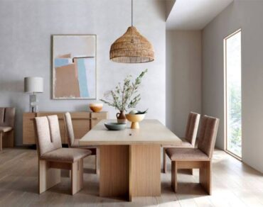 Natural woven lighting (Photo courtesy Crate & Barrel)
