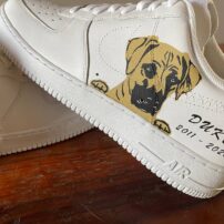 King created a this pair as a tribute to his beloved dog, Duke