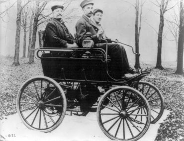 The first Oldsmobile. (Library of Congress Photo)
