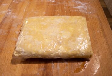 Form dough into a block, wrap and refrigerate.