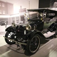 The 1914 Dodge Model 30 touring car, displayed at the Louman museum.