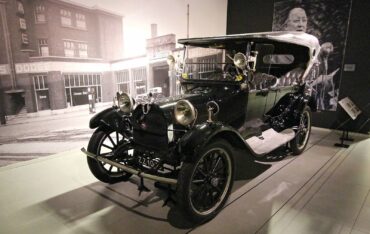 The 1914 Dodge Model 30 touring car, displayed at the Louman museum.