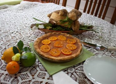 Citrus Sponge Pie