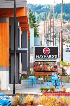 Outdoor dining at Maynard’s (Photo by Iklil Gregg)