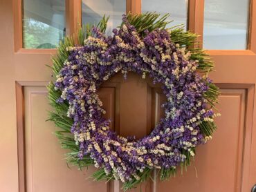 The farm accepts orders for custom-made lavender wreaths and are planning to offer wreath-making classes in the future.