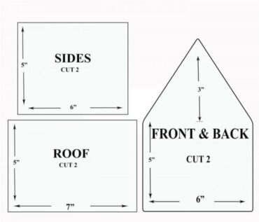 Feel free to make your own template to make your house larger or smaller, or even create a village of gingerbread houses. There are lots of ideas on the internet.