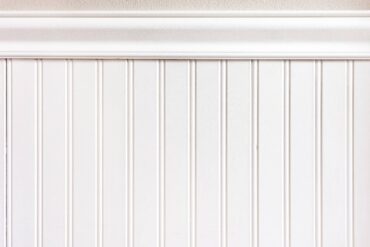 White wainscotting or bead board