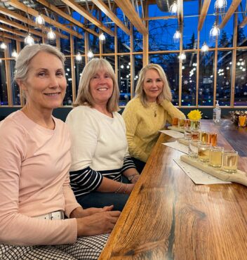 From left to right: Kathy Greenhalgh, Kat Sunberg and Lisa Phillips