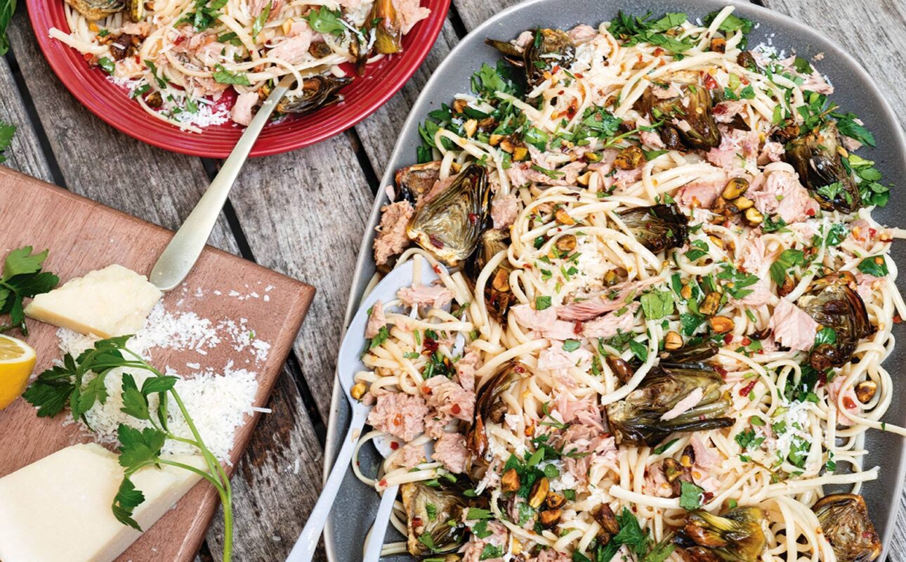 Yellowfin Tuna and Artichoke Pasta