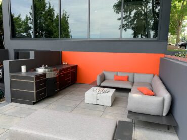 Arctic Slate outdoor cabinetry (Photo courtesy NatureKast)