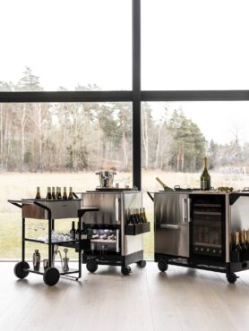 MoBar outdoor-rated bar carts (Photo courtesy Dometic)
