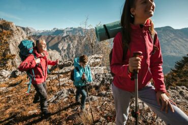 kids hiking