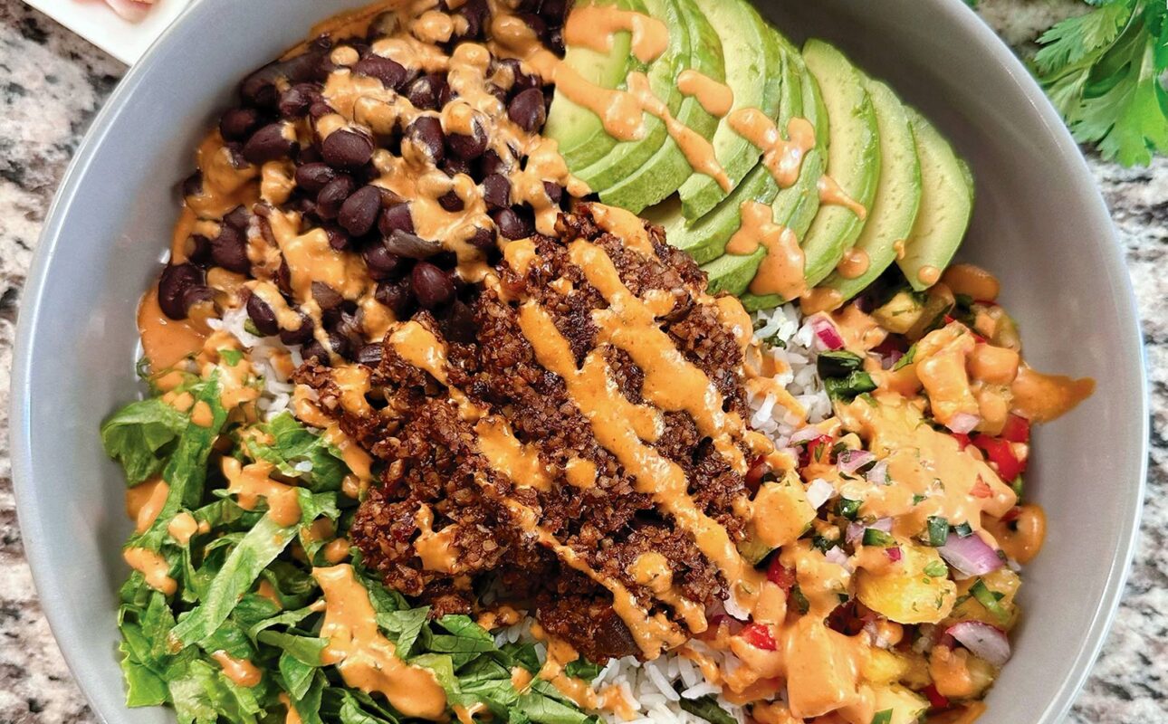 Smoky Chipotle Pecan Burrito Bowls