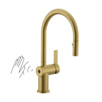 Moen Icon motion wave, pull-down, aerated facuet in brushed gold