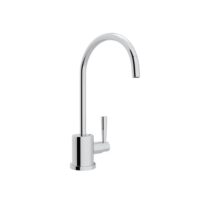 Rohl Holborn high-arc, single lever faucet with aerator head in chrome