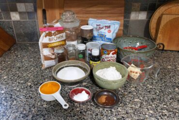 “Mis en place”: Assemble and measure all ingredients before beginning a recipe.