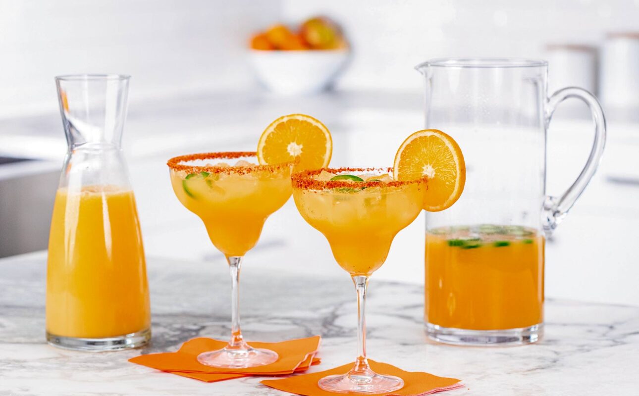 Orange Juice Spicy Margaritas