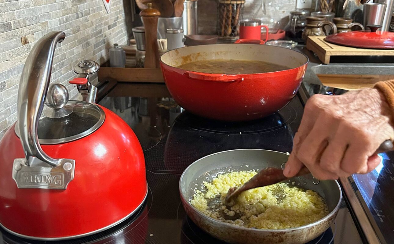 As long as a cooking vessel is magnetic, it can be used on an induction cooktop.