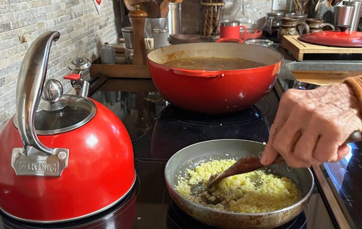 As long as a cooking vessel is magnetic, it can be used on an induction cooktop.