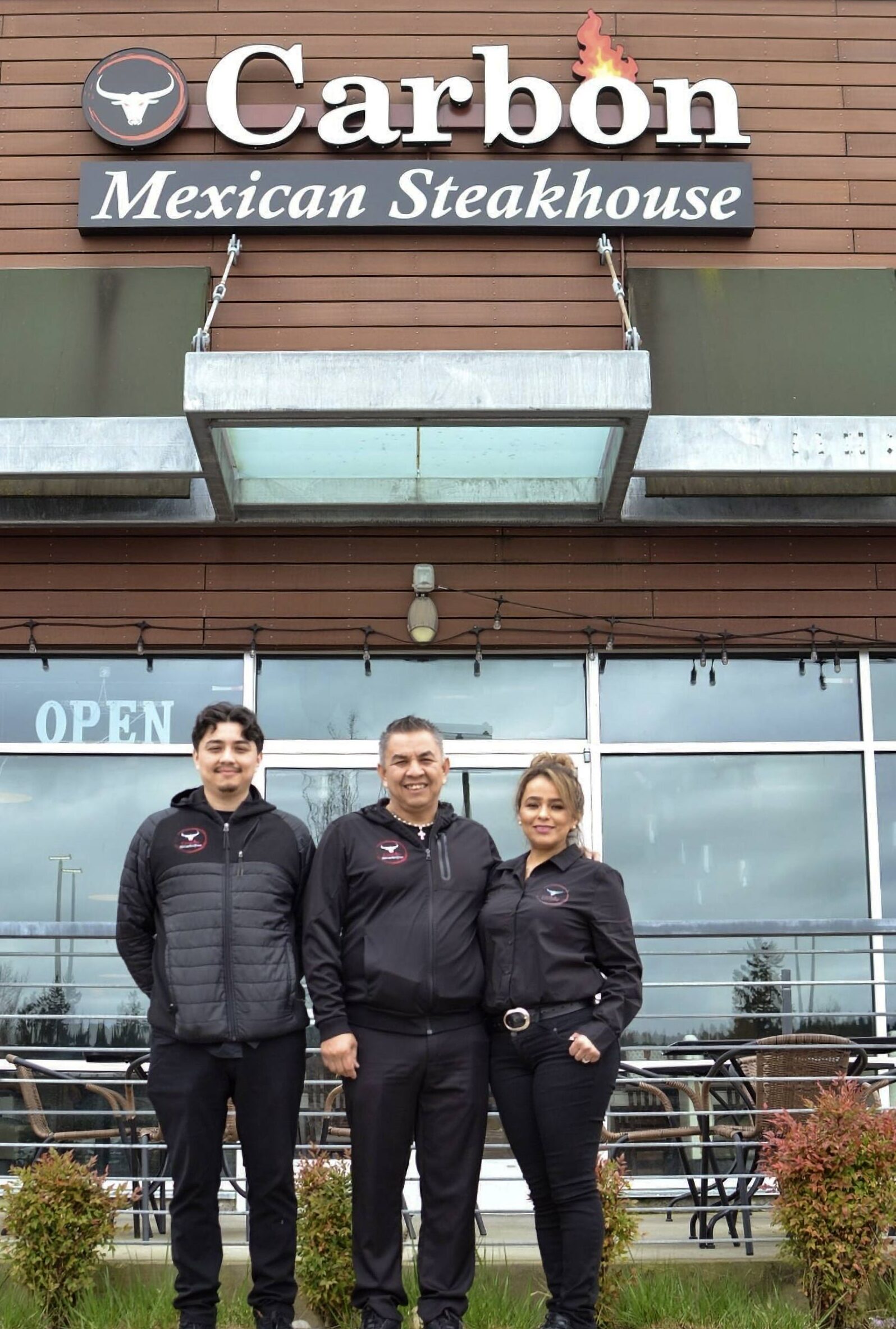 Owner Alfonso Ramos (center) with son Alfonso "Tati" Ramos and wife Ana Michel Ramos