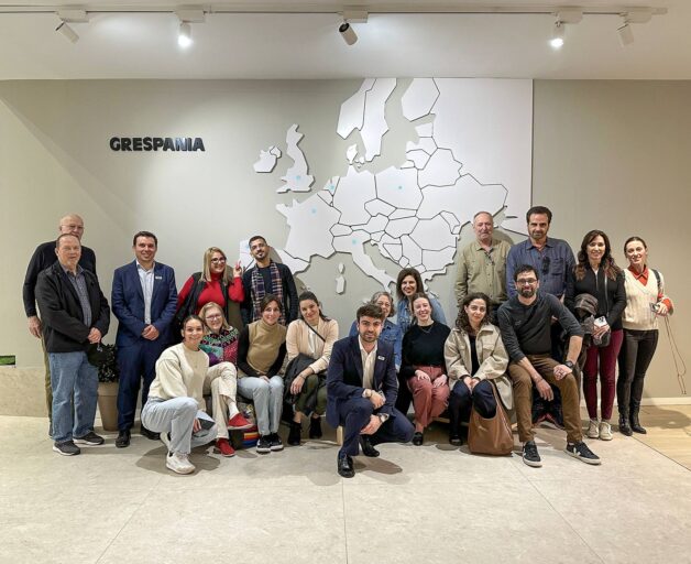 All together now at Grespania Ceramica's Castello, Spain showroom