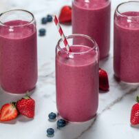 Recipe for Green Tea Berry Banana Smoothies