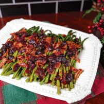 Asparagus with Cranberry Sauce