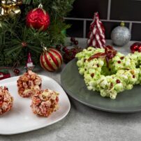 Holiday Wreath Popcorn Treats and Cranberry Popcorn Balls