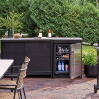 Granger outdoor cabinetry and refrigeration — a collaboration between True Residential and Room and Board