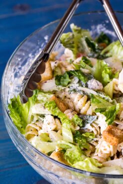 Grilled Caesar Pasta Salad