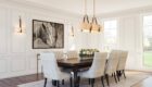 Saratoga oval pendant and matching wall sconces by Hubbardton Forge