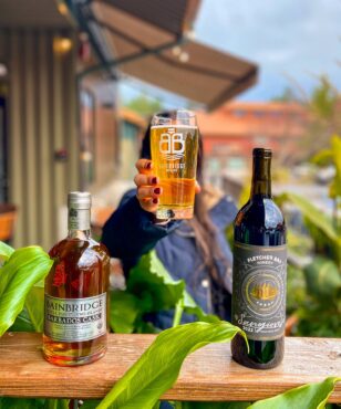 Whiskey, beer and wine all available at Coppertop 