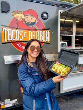 Tacos El Barbon food truck at Coppertop