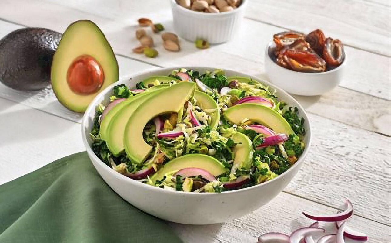 Avocado, Brussels Sprouts, Kale and Date Salad