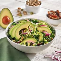 Avocado, Brussels Sprouts, Kale and Date Salad