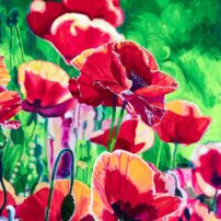 Artwork for this year’s poster “Sunshine Poppies” by Peggy Judd