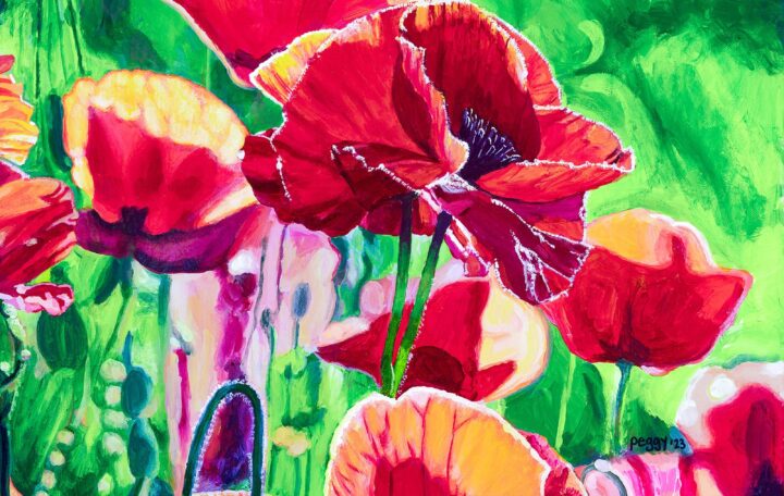 Artwork for this year’s poster “Sunshine Poppies” by Peggy Judd