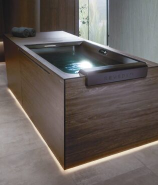 Kohler Remedy Cold Plunge Tub is designed to improve physical and mental wellbeing.