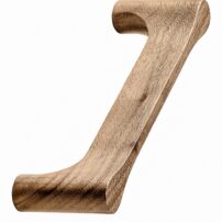 Drops walnut cabinet and furniture pull by Danish manufacturer Furnipart