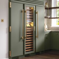 True Residential’s newest finish, olive — shown here in the new 24-inch columns