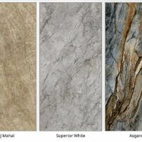 LX Hausys debuted seven new Teracanto porcelain surfaces finishes that are suitable for interior and most exterior applications.