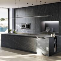 Neolith Ignea sintered stone from Fusion Collection with a low silica content is durable, low-maintenance and speaks to our innate desire for natural-looking materials.