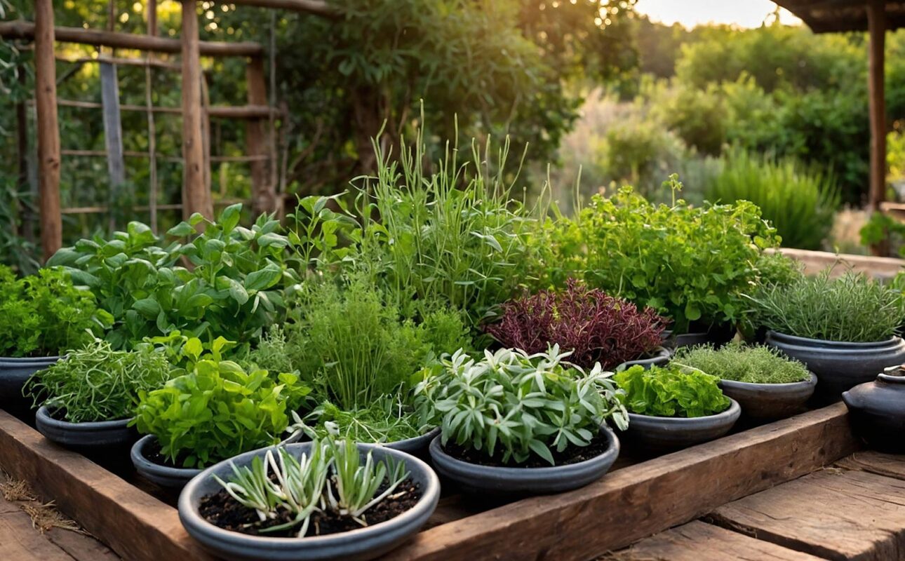 vegetables grown in pots
